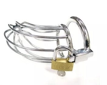 Chastity Cock Cage with Padlock Vibrant Vibes Australia - Quality Sex Toys - Great Prices