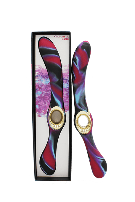 Colourful Camo Entice Vibrator Blue Vibrant Vibes Australia - Quality Sex Toys - Great Prices