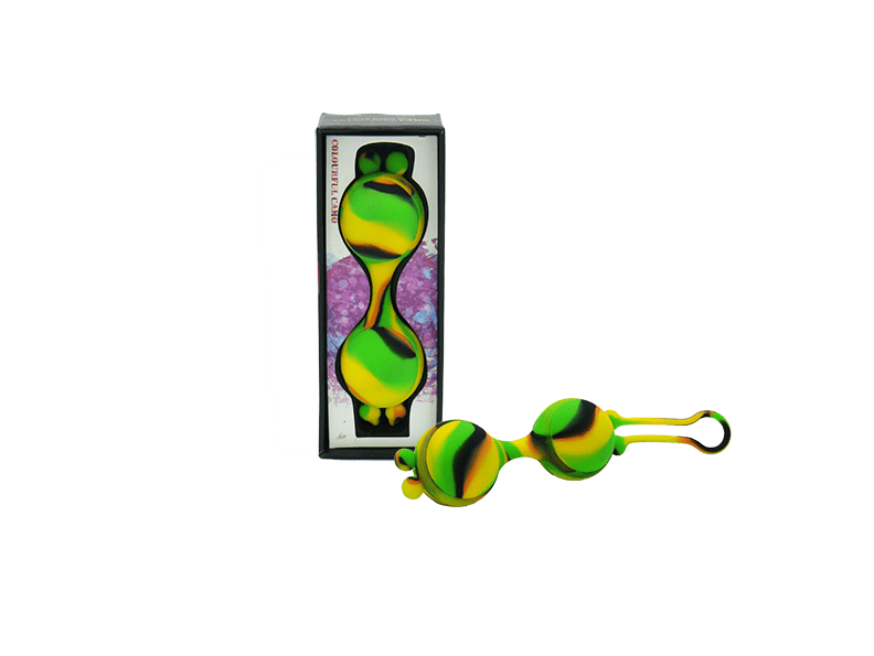 Colourful Camo LANA Kegel Ball Yellow Vibrant Vibes Australia - Quality Sex Toys - Great Prices
