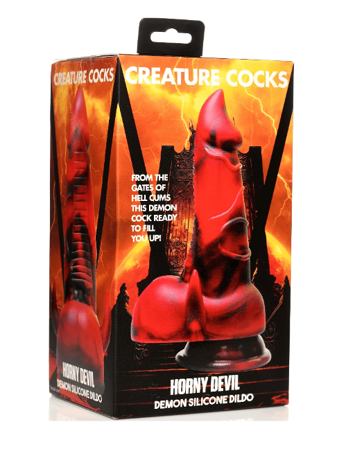 Creature Cocks Horny Devil Demon Silicone Dildo Vibrant Vibes Australia - Quality Sex Toys - Great Prices