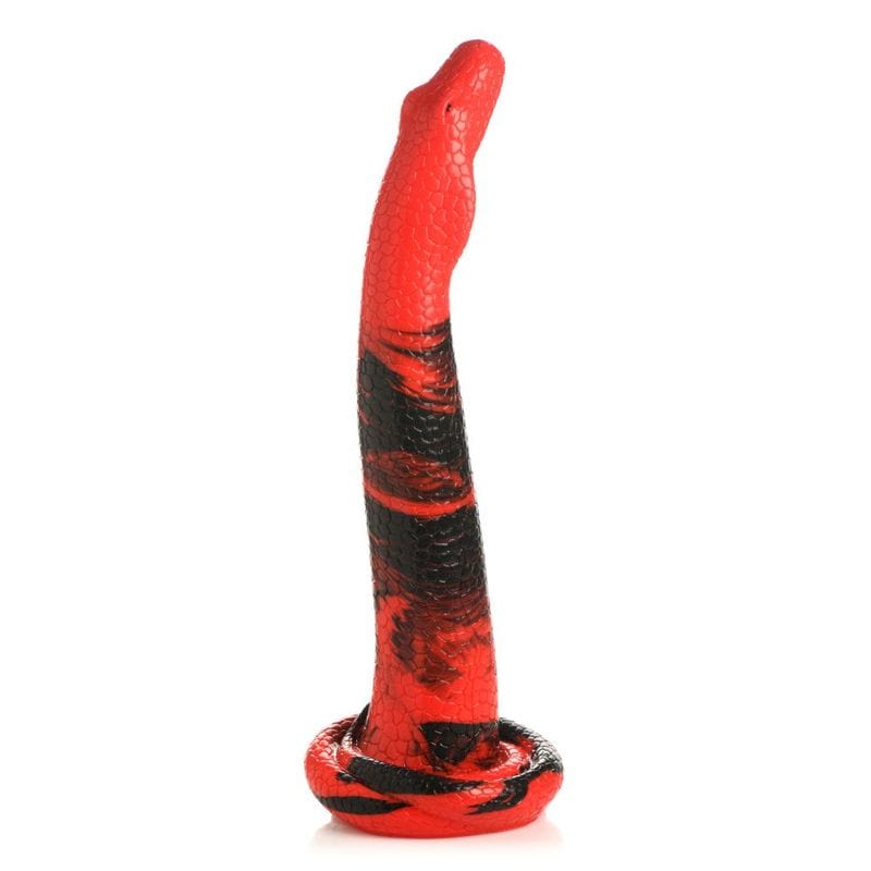 Creature Cocks Large King Cobra 14 in Long Silicone Dong Red