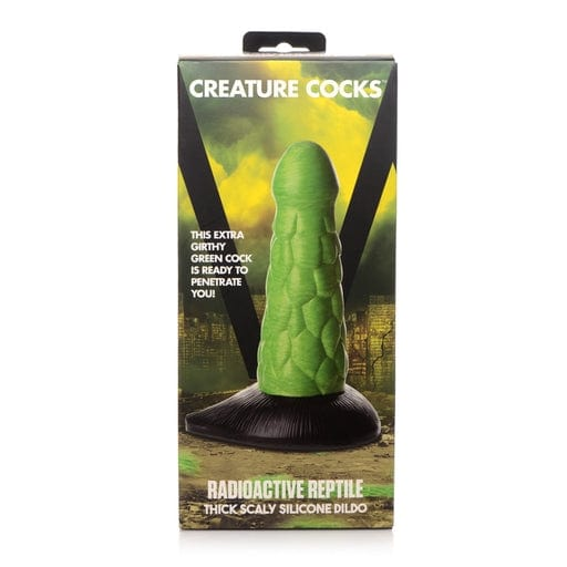 Creature Cocks Radioactive Reptile Thick Scaly Silicone Dildo Vibrant Vibes Australia - Quality Sex Toys - Great Prices