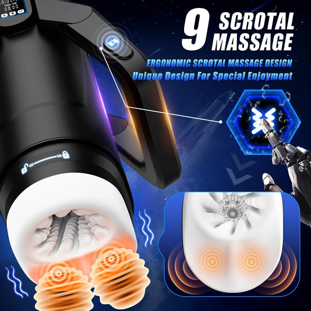 CyberSkin The Wing - USB Rechargeable Thrusting & Massaging Auto Masturbator with Heater