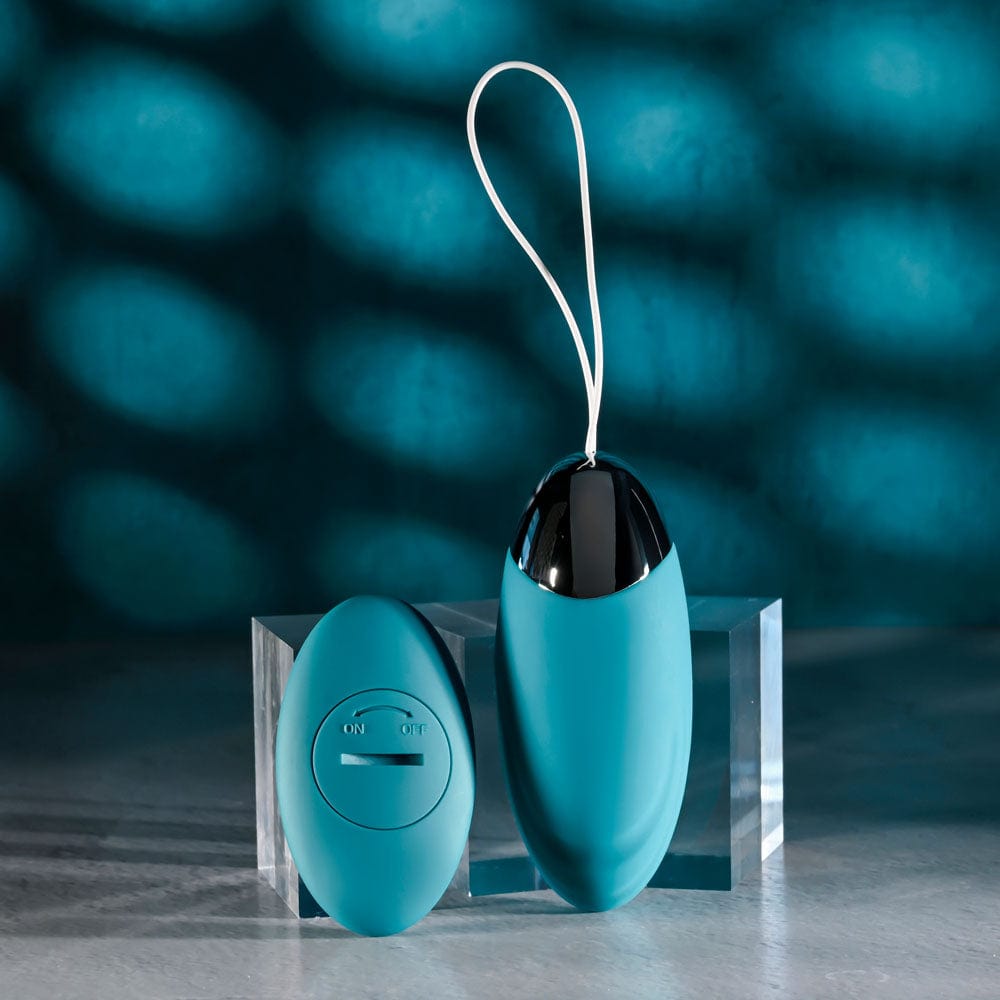 Evolved OVAL OFFICE - 8.5 cm USB Rechargeable Wireless Egg with Remote Control