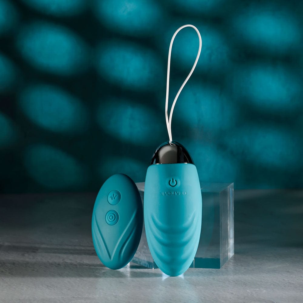 Evolved OVAL OFFICE - 8.5 cm USB Rechargeable Wireless Egg with Remote Control