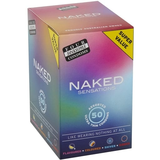 Four Seasons Naked Sensation 50pk Condoms Vibrant Vibes Australia - Quality Sex Toys - Great Prices