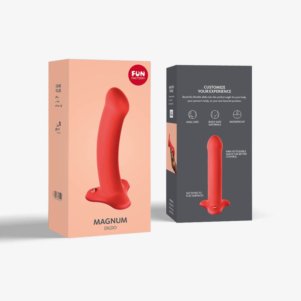 Fun Factory MAGNUM flashy coral - Coral Orange 18.3 cm Dildo