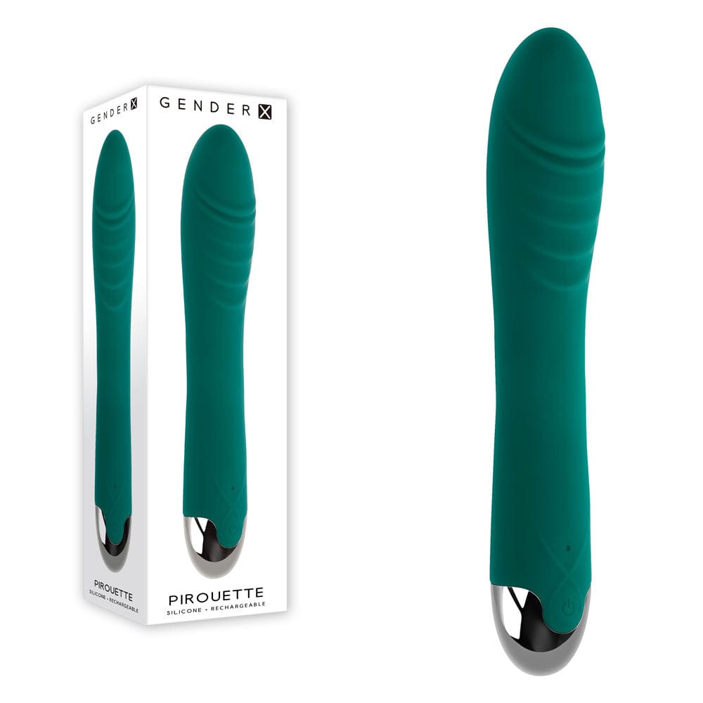 Gender X PIROUETTE - 20.6 cm USB Rechargeable Vibrator Green