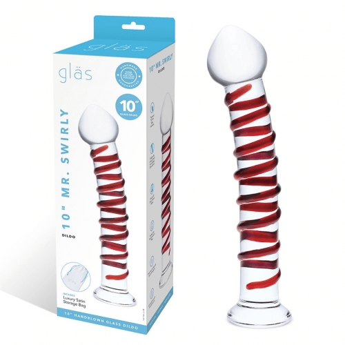 Glas 10" Mr. Swirly Dildo Vibrant Vibes Australia - Quality Sex Toys - Great Prices