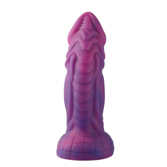HiSmith - 8" Silicone Vibrating Pink and Purple Dildo (KlicLoK) Vibrant Vibes Australia - Quality Sex Toys - Great Prices