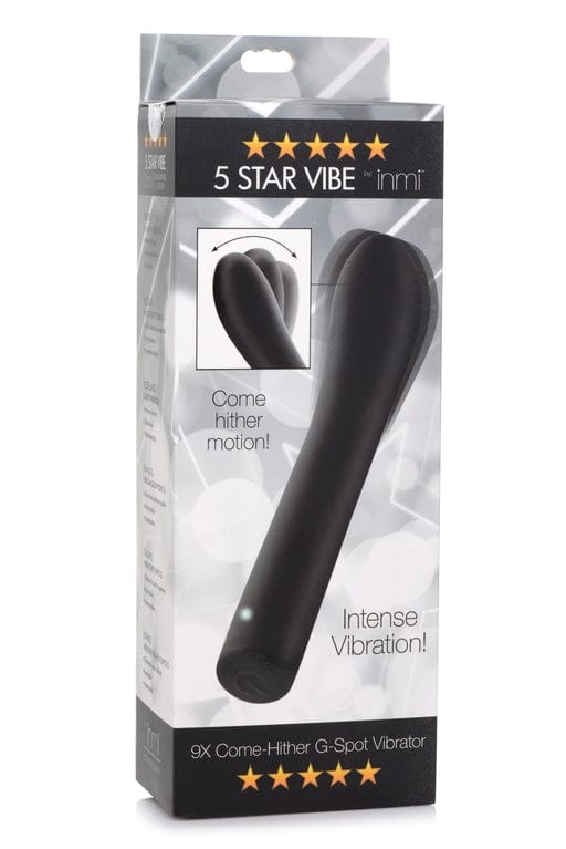INMI Shegasm 5 Star Come Hither G-Spot Vibrator - Black Vibrant Vibes Australia - Quality Sex Toys - Great Prices