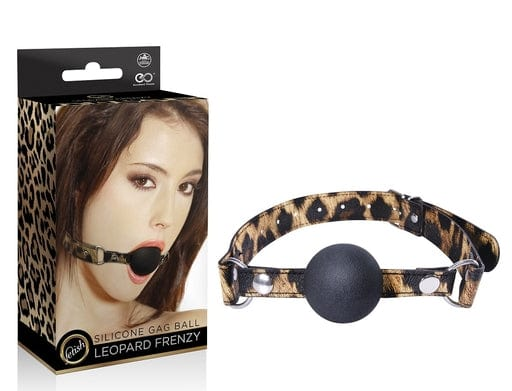 LEOPARD FRENZY SILICONE BALL GAG Vibrant Vibes Australia - Quality Sex Toys - Great Prices