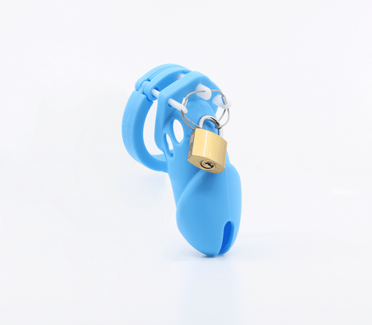 CAGE009 - Blue - Long - Love in Leather