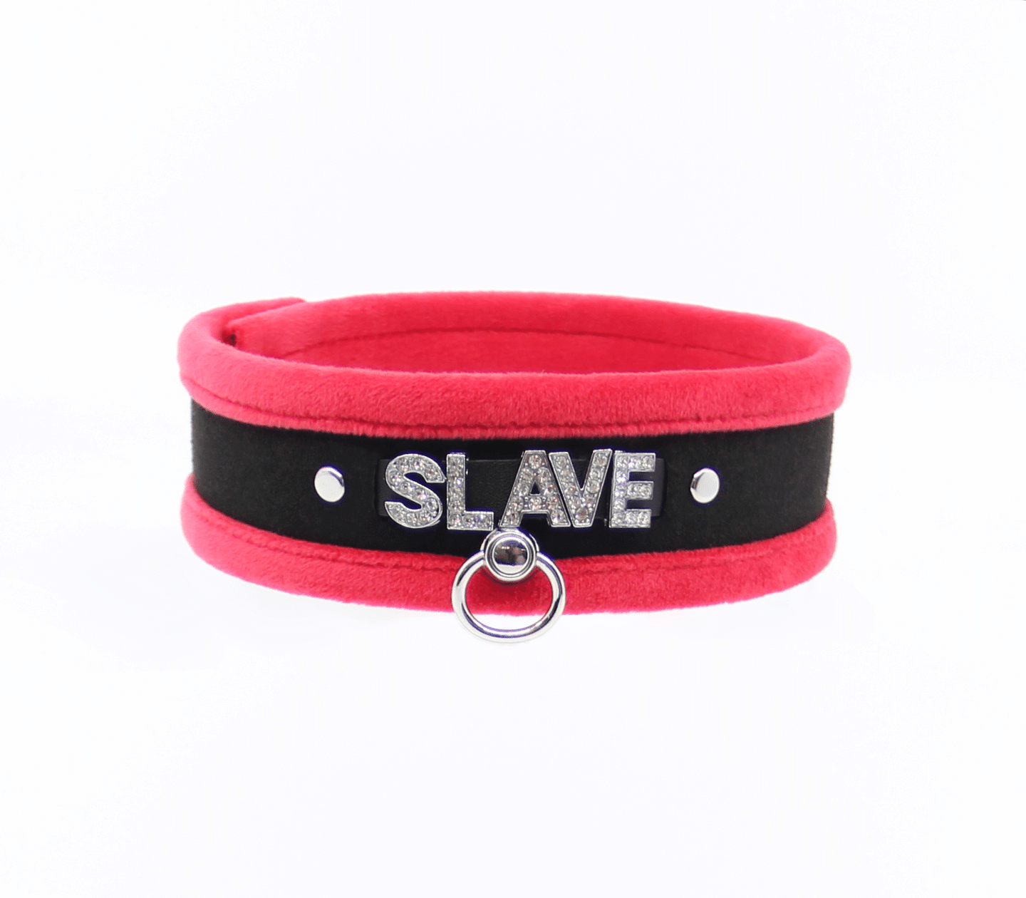 COL016B Collar  - Red - Love in Leather