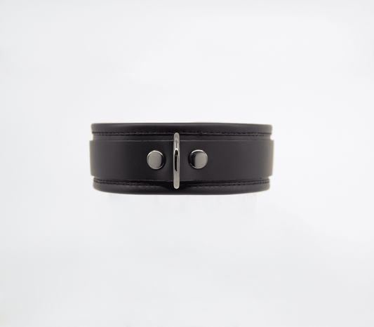 COL048 Collar - Pewter - Love in Leather