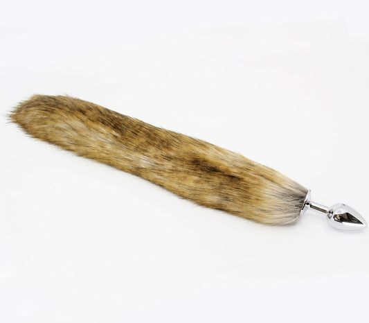 FOX001 - Brown Animal Print - Medium - Love in Leather