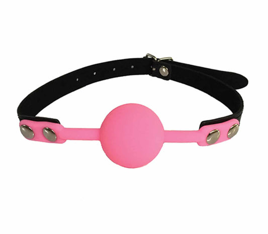 GAG006 Ball Gag - Pink - Love in Leather