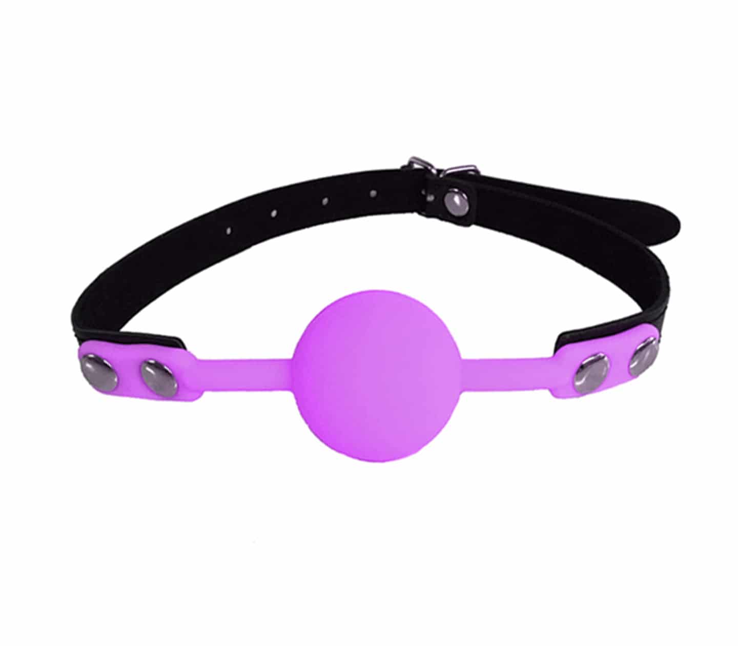 GAG006 Ball Gag - Purple - Love in Leather