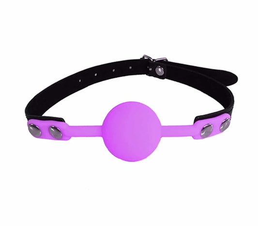 GAG006 Ball Gag - Purple - Love in Leather