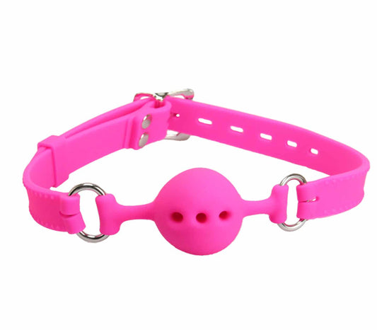 GAG011 Ball Gag - Pink - Love in Leather