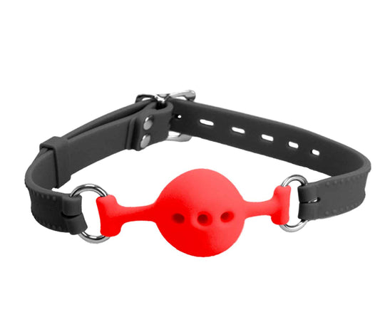 GAG011A - Black/Red - Love in Leather