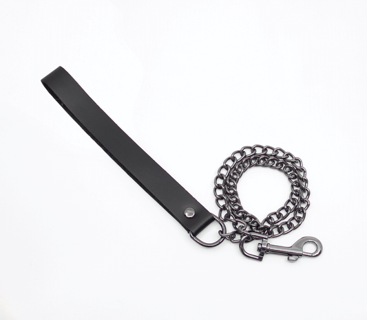LEA048 Lead - Pewter - Love in Leather