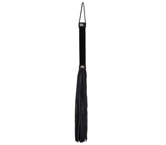 WHI038 Flogger - Black - Love in Leather