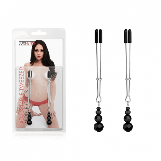 Lux Fetish Adjustable Tweezer Nipple Clips Vibrant Vibes Australia - Quality Sex Toys - Great Prices