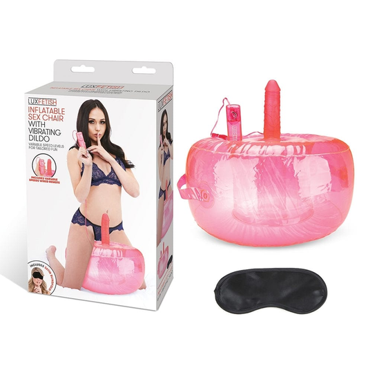 Lux Fetish Inflatable Sex Chair With Vibrating Dildo Vibrant Vibes Australia - Quality Sex Toys - Great Prices