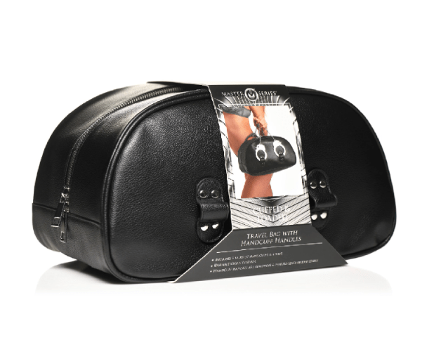Master Series Cuffed & Loaded Travel Bag with Handcuff Handles Vibrant Vibes Australia - Quality Sex Toys - Great Prices