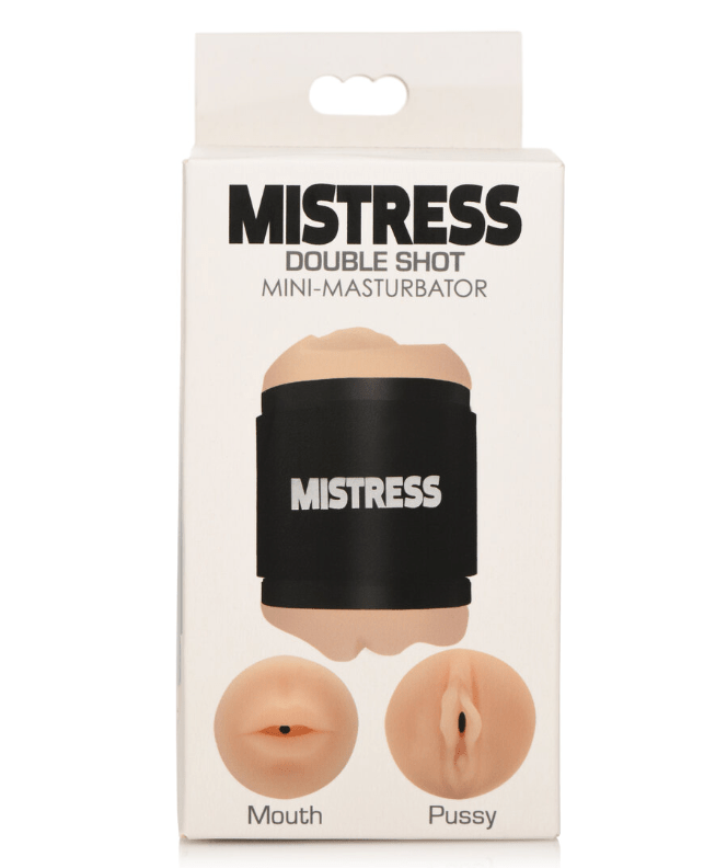 MISTRESS DOUBLE SHOT MINI MASTURBATORS MOUTH & PUSSY (LIGHT TONE) Vibrant Vibes Australia - Quality Sex Toys - Great Prices