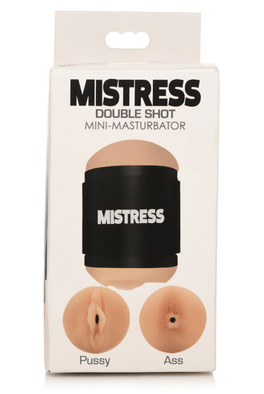 MISTRESS DOUBLE SHOT MINI MASTURBATORS PUSSY & ASS (LIGHT TONE) Vibrant Vibes Australia - Quality Sex Toys - Great Prices