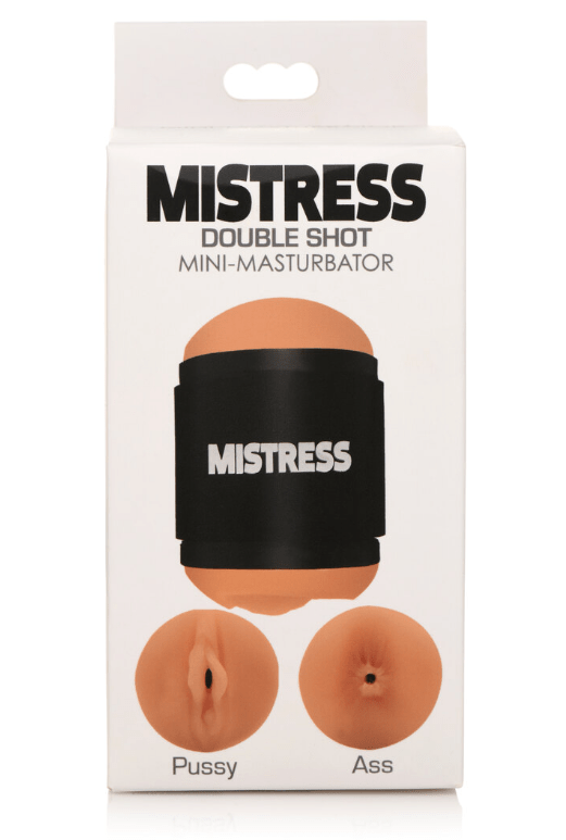 MISTRESS DOUBLE SHOT MINI MASTURBATORS PUSSY & ASS (MEDIUM TONE) Vibrant Vibes Australia - Quality Sex Toys - Great Prices