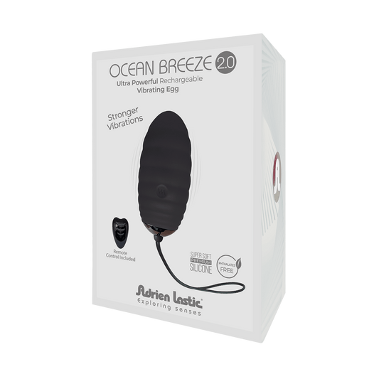 Ocean Breeze Rechargeable Bullet with Remote Black 2.0 Vibrant Vibes Australia - Quality Sex Toys - Great Prices - Sex Toys Australia