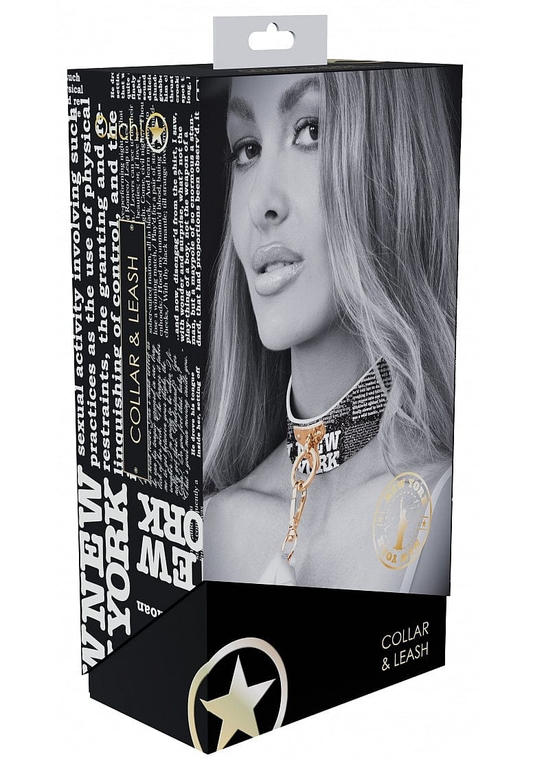 Ouch! NY Collection - Collar with Leash Default Title