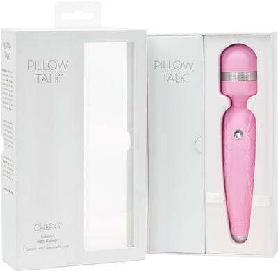 PILLOW TALK CHEEKY WAND VIBE WITH SWAROVSKI CRYSTAL PINK Vibrant Vibes Australia - Quality Sex Toys - Great Prices