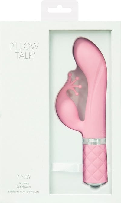 PILLOW TALK KINKY CLITORAL STIMULATOR WITH SWAROVSKI CRYSTAL PINK Vibrant Vibes Australia - Quality Sex Toys - Great Prices
