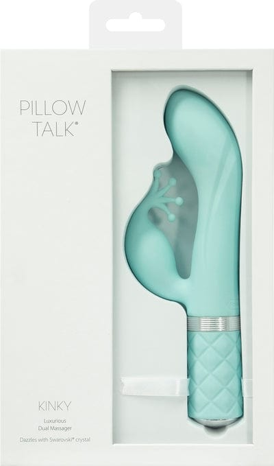PILLOW TALK KINKY CLITORAL STIMULATOR WITH SWAROVSKI CRYSTALTEAL Vibrant Vibes Australia - Quality Sex Toys - Great Prices