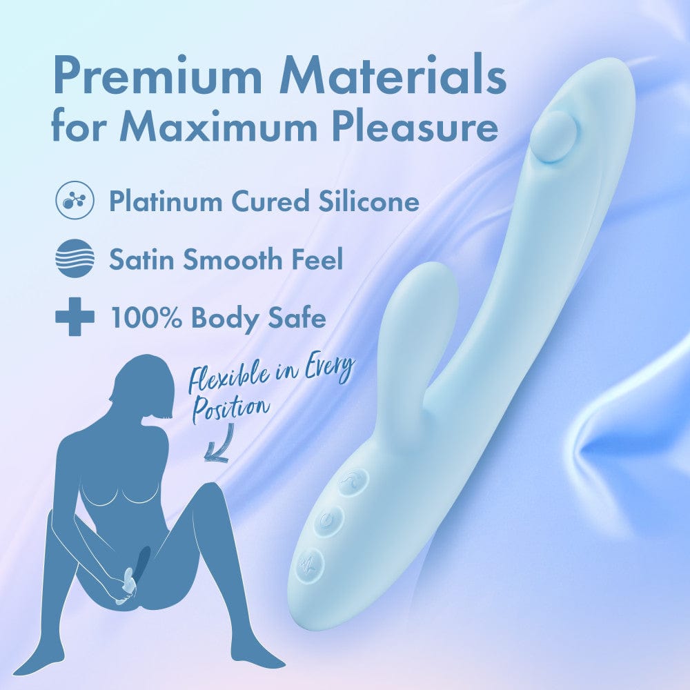 Play With Me - Moondust Magic - 20.3 cm USB Rechargeable Rabbit Vibrator