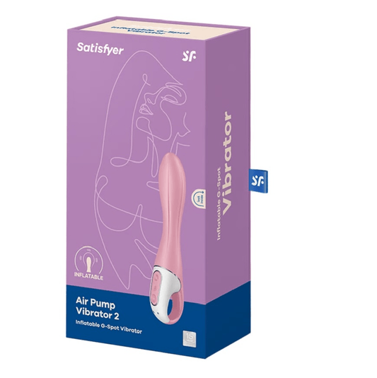 Satisfyer Air Pump Vibrator 2 Light Red Vibrant Vibes Australia - Quality Sex Toys - Great Prices