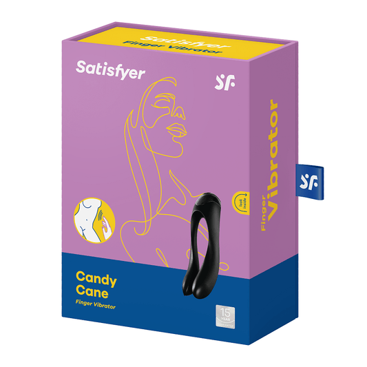 Satisfyer Candy Cane Black Vibrant Vibes Australia - Quality Sex Toys - Great Prices