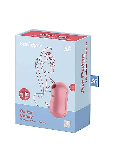 Satisfyer Cotton Candy Light Red Vibrant Vibes Australia - Quality Sex Toys - Great Prices