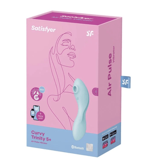 Satisfyer Curvy Trinity 5+ blue Vibrant Vibes Australia - Quality Sex Toys - Great Prices