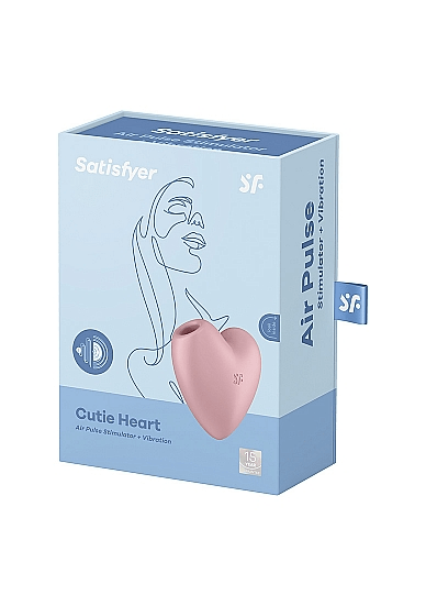 Satisfyer Cutie Heart light red Vibrant Vibes Australia - Quality Sex Toys - Great Prices