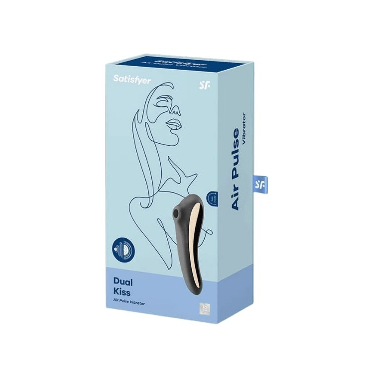 Satisfyer Dual Kiss black Vibrant Vibes Australia - Quality Sex Toys - Great Prices