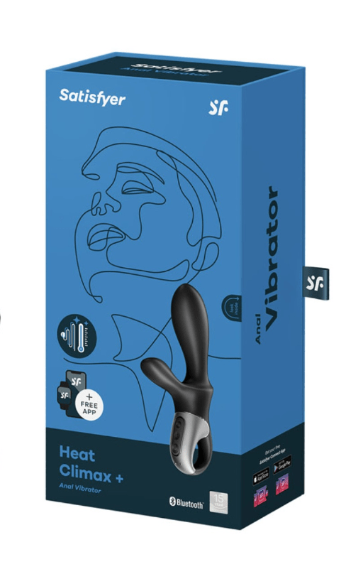 Satisfyer Heat Climax+ Warming Anal Vibrator With App Vibrant Vibes Australia - Quality Sex Toys - Great Prices