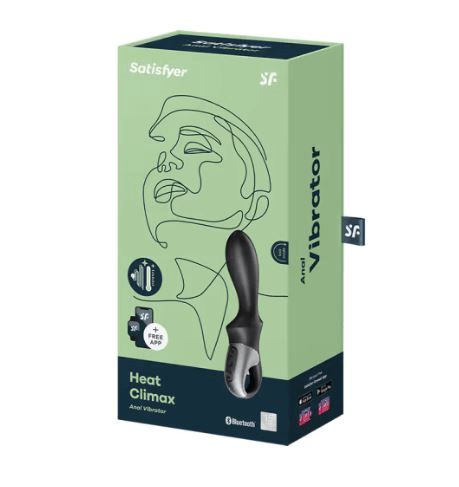 Satisfyer Heat Climax Warming Anal Vibrator With App Vibrant Vibes Australia - Quality Sex Toys - Great Prices