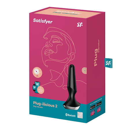 Satisfyer Plug-ilicious 2 Black Vibrant Vibes Australia - Quality Sex Toys - Great Prices