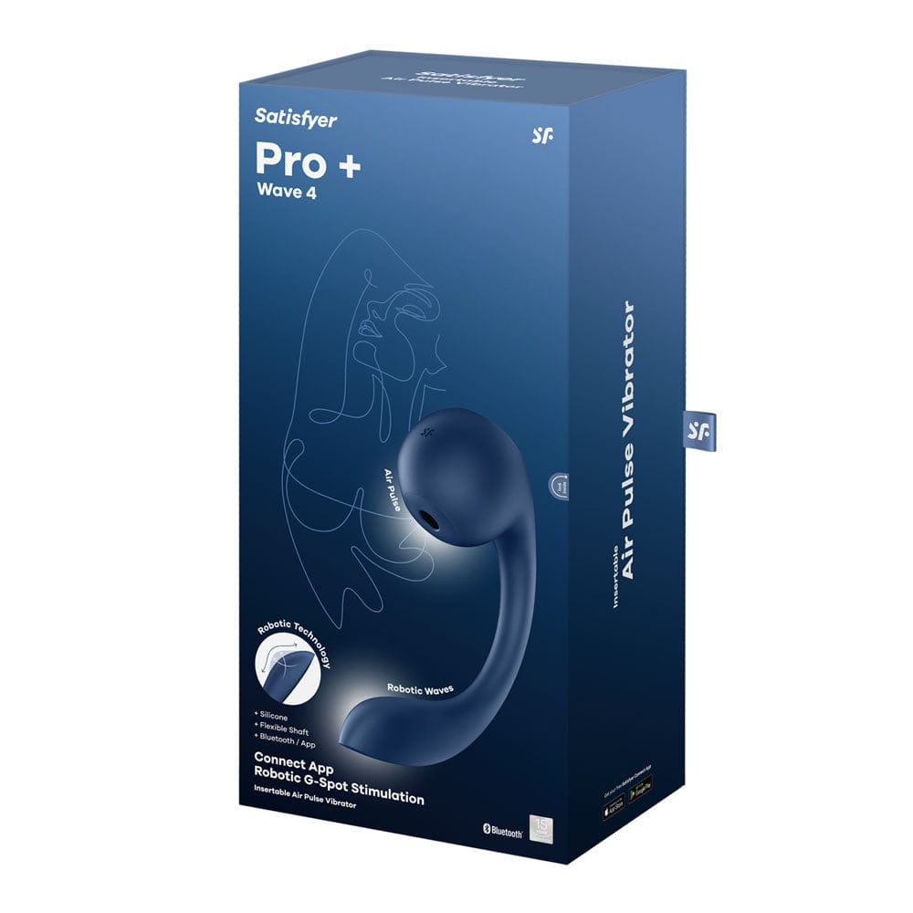 Satisfyer Pro+ Wave 4 - USB Rechargeable Vibrator with Air Pulse Stimulation and App Control