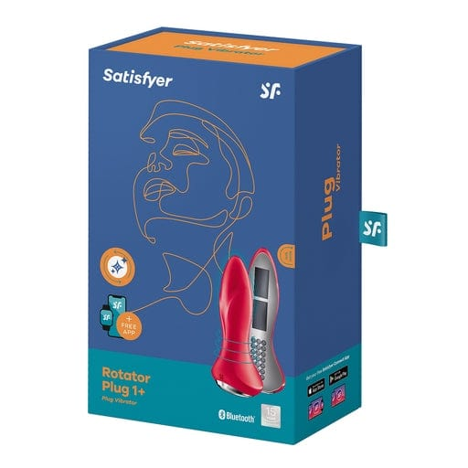 Satisfyer Rotator Plug 1+ red Vibrant Vibes Australia - Quality Sex Toys - Great Prices